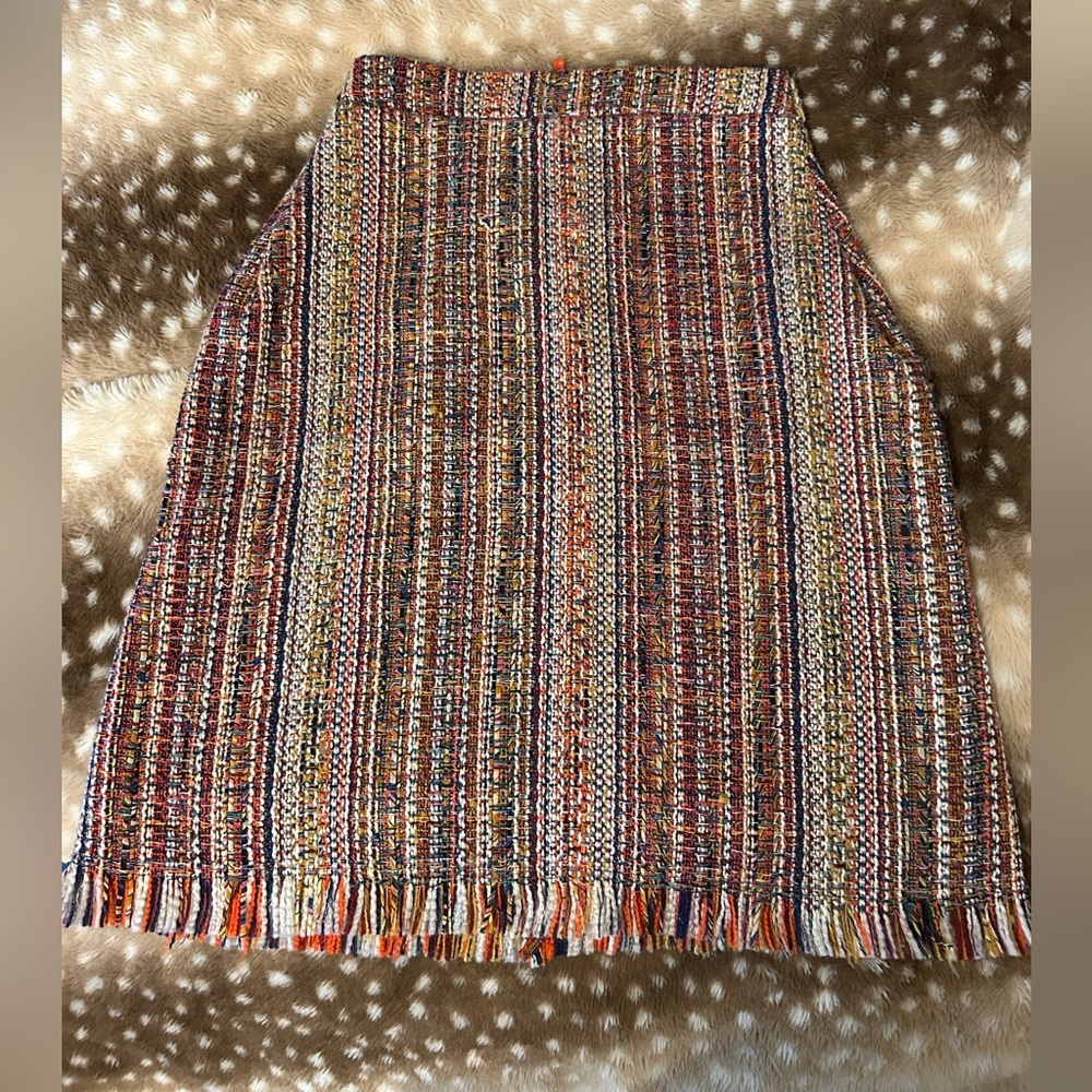 Vintage Catherine Malandrino multicolored tweed skirt